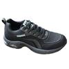 Sapatos Masculinos Tênis Esportivos Pretos Outono e Inverno Respiráveis Casuais de Couro Antiderrapantes Sapatos Masculinos de Solado Grosso para Trabalho Proteção do Trabalhador Sapatos da Moda