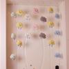 Cortina de puerta con diseño de nube blanca de algodón creativa para habitación infantil, cortina tridimensional con diseño de nube, joyería sin perforaciones, decoración para colgar en la pared.