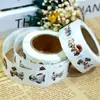 500 Pegatinas/Rollo Cinta de Rollo de Animales de Dibujos Animados Transfronteriza Refrigerador Patineta Gabinete Taza Teléfono Móvil Cinta de Bolsillo Venta al por Mayor