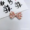 Estilo Coreano Cuadros Multicolor Flor de Cinco Pétalos Accesorios DIY Lazo de Tela Accesorios para el Cabello Semi-Terminados Accesorios para Ropa Piezas
