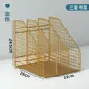 Estante para Archivos, Estante de Almacenamiento para Escritorio, Caja de Almacenamiento para Carpetas, Metálico de Gran Capacidad para Uso de Oficina