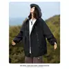 Chaqueta impermeable y cortavientos transfronteriza, adecuada para primavera y otoño, ropa de trabajo funcional casual estilo coreano, chaqueta con capucha holgada para hombre