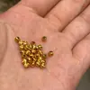 Prata Antiga S925 Banhada a Ouro 4mm Brilhantes Olho de Gato Contas Douradas Contas Soltas Pequenas Contas Redondas Escovadas Contas de Transferência Acessórios para Pulseira DIY