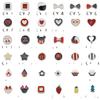 Estilo ins Estilo Coreano Color Caricatura Patrón de Puntos de Aceite Diamante Accesorios de Pendientes para Teléfono Móvil Pasadores Plástico Plano Accesorios DIY