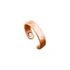 Anillo Abierto Elegante y Sofisticado con Patrón Tallado Tótems para Hombres, Venta Caliente Transfronteriza Anillo de Moda Retro Magnético de Cobre Rojo