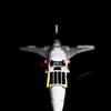 Iluminación de bloques de construcción LP adecuada para la serie creativa de Lego 10318 Avión Concorde LED modificado con control remoto