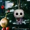 2026 Nuevo Producto El Extraño Mundo de Jack Pendant Decoración de Halloween Pendant Dibujo Animado Decoración de Árbol de Navidad Adorno para Colgar en el Coche