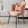 Silla de Comedor Silla de Restaurante Respaldo Silla de Maquillaje de Celebridad en Línea para Dormitorio de Niña Tocador Uñas Arte Sencillo Estilo Ins Fábrica