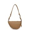 Bolso Versátil para Mujer Europeo y Americano Transfronterizo, Bolso de Hombro tipo Silla de Montar con Cuerno de Piel de Vaca de Primera Capa, Bolso Dumpling Bandolera de Estilo Coreano Nicho para Mujer