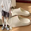 Novas Sandálias Masculinas de Exterior Transfronteiriças 2026 com Textura Impressa em 3D, Chinelos Antiderrapantes com Aumento de Altura para Casais