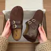 Venda Quente Estilo Coreano Sapatos Birkenstock Femininos Outono 2026 Novos Sapatos Mary Jane Bico Redondo Tira com Fivela Dupla Sapatos Únicos Sapatos Casuais Versátil