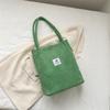 Bolso de hombro artístico 2023, nuevo bolso de lona para mujer, bolso de pana para estudiante, estilo coreano, bolso informal de moda