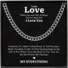 Collar de cadena cubana de hip-hop de personalidad europea y americana transfronterizo para hombre, para enviar a familiares y amigos, tarjeta de bendición, caja de regalo, joyería exquisita