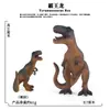 Juguete de Simulación de Dinosaurio para Niños Tyrannosaurus Rex Dragón de Doble Cresta Dragón Mandíbula Show Canglong Sólido Velociraptor Modelos de Animales Adornos