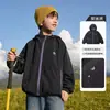 Chaqueta Camuflaje para Exteriores Infantil 2026 Primavera/Otoño Nuevo Estilo Niños Impermeable con Capucha Ropa de Otoño para Niños