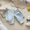 Pijama Infantil, Calça de Casa para Bebê Primavera e Outono, Calça Respirável 100% Algodão para Meninos, Pacote com Duas Peças para Meninas, Leggings Infantis Tamanho Médio e Grande