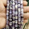 Cuentas sueltas de piedra natural de 3x6 mm, espaciadoras redondas, cuentas de ágata y amatista, para pulseras y collares, cuentas semiacabadas, venta al por mayor