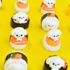 Simulación caricatura perrito bola de arroz para sushi juego de comida accesorios de pegamento de crema diy adornos para casa de muñecas accesorios de resina venta al por mayor