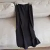 2026 Nova Saia Midi Casual com Fenda Lateral para o Dia a Dia Cintura Elástica Emagrecedora Longa Feminina Atacado N2BQ675