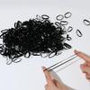 Pequeña liga para el pelo negra pura accesorios para el cabello finos pequeños ultra-finos bolsa enlatada negra japonesa alta elástica simple pequeño estilo fragante cuerda para la cabeza