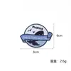 Parches Bordados de Ballena Azul y Delfín Lindos de Dibujos Animados, Parches Bordados de Animales Pequeños Gato Botella a la Deriva, Parches de Decoración para Ropa