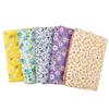 Parche de Tela Hecho a Mano Patchwork DIY Floral Pequeño Pastoral Tela de Algodón Tela de Lino de Algodón Set Bloque de Tela Tela Estampada Retazos