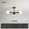 Lustre de Quarto Feijão Mágico Moderno Casual Estilo Japonês Wabi-Sabi Luminária de Teto para Estudo Escandinava Criativa de Noz para Sala de Jantar