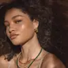 Pendientes Metálicos Plegados Curvos Retro Únicos Estilo Europeo y Americano con Diseño Exquisito, Pendientes de Alta Gama con Agujas de Plata S925