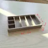 Gris Mediano Almacenamiento y Organización de Joyería Bandeja de Terciopelo Aretes Anillos Pulseras Colgantes Compartimento Caja de Almacenamiento
