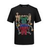 Camiseta versátil de manga corta para hombre, nuevo estilo Verano 2026, diseño de oso con pedrería, marca de moda, corte holgado, ropa de manga corta talla grande