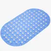 Tapete de Baño Redondo Ovalado de PVC Tapete para Pies de Inodoro Ducha Antideslizante Alfombra de Bañera con Ventosas Alfombra de Ducha Alfombra de Piso