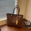Bolso tote transfronterizo nuevo de gran capacidad, diseño moderno y minimalista, bolso de hombro casual para mujer, elegante y práctico para ir al trabajo