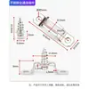 Parafuso de fixação de conector invisível dois em um para marcenaria, combinação de móveis, acessórios de guarda-roupa, gabinete, corpo do gabinete, abridor de slot