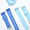 Adecuado para la Serie Planetaria 20mm Correa de Reloj de Liberación Rápida Curva Correa de Reloj Especial de Caucho Co-Branded Omega Swatch