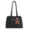 Bolso de Hombro Pequeño a Cuadros Letras Estilo Coreano de Moda Atuendo Dulce Fresco para Chica Estilo Callejero Bolso Tote Estilo Perezoso Foto de Check-in