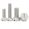 Tornillos de acero inoxidable 304 con cabeza hexagonal ranurada, con cabeza ranurada y vástago hexagonal, disponibles en tamaños M4, M6 y M8
