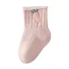 [Nuevo Producto] Calcetines para Bebé Niña Coreanos Zanahoria Súper Lindos Bebé Primavera y Otoño Transpirables Más Fáciles de Combinar Calcetines de Algodón de Caña Media Transfronterizo