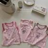 [Liquidação] Oi, amorzinho Conjunto de Três Peças com Colete de Verão para Crianças, Meninos e Meninas, Embalagem Caixa de Presente