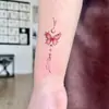 Pegatina de Tatuaje de Mariposa Rosa Luna Duradera Impermeable Pegatina de Tatuaje para Brazo Transfronteriza Nuevo Estilo