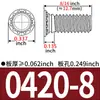 Tuercas Remachables Hechas en EE. UU. FH-256/440/632/832/0420/0518/0616-Tuercas Remachables