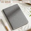 Caderno A5 Encadernado em Couro, Bloco de Notas de Escritório Personalizado, Livro de Registro de Reuniões de Negócios, Caderno Simples Espesso, Pode Ser Impresso com Logo