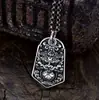 Plata Esterlina S925 Bendición del Oficial Celestial Pixiu Atrae Fortuna Colgante Propicio Estilo Chino Personalidad Audaz Versátil Europeo y Americano Accesorio para Hombre