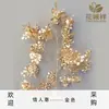 Flores Artificiais Série Ouro para Decoração de Casa, Decorações para Salão de Casamento, Arranjos Florais de Casamento, Adereços de Cor Artificial, Atacado Banhado a Ouro