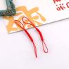 Rayon Duplo Pendurado Corda Sino Lucky Cat Telefone Móvel Corda Telefone Móvel Cordão Jóias Pingente Tecido Cordão Curto DIY