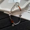 Estilo ins, divertido, fofo, corrente de celular com contas inspirada em dopamina, chaveiro de bolsa, chaveiro e acessório atacado