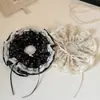 Elástico de Cabelo Scrunchie Estilo Gentil e Preguiçoso, Corda de Cabelo de Renda Versátil Estilo Coreano, Alta Elasticidade, Alto Valor Estético, Elástico de Cabelo para Mulheres