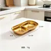 Molheira de Aço Inoxidável 304, Prato para Molho de Churrasco, Prato para Condimentos de Hot Pot, Prato Pequeno de Dois e Três Compartimentos para Acompanhamentos, Uso Doméstico 304