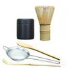 Recipiente Metálico para Matcha, Batidor de Bambú de 100 Púas para Hacer Espuma y Mezclar Matcha, Pincel de Té de Bambú Puro Hecho a Mano al por Mayor