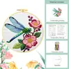 Kit de Bordado de Libélula Floral, Estilo Nórdico, Decoración de Sala de Estar Ins, Arte de Pared Hecho a Mano DIY, Venta al por Mayor desde el Fabricante