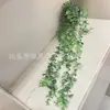 Vines e folhas artificiais de eucalipto transfronteiriços, plantas penduradas de mandala ervilha, plantas verdes com bonsai decorativo fosco